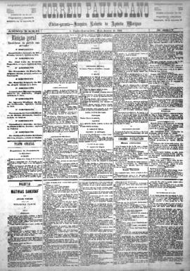 Correio paulistano [jornal], [s/n]. São Paulo-SP, 13 jan. 1886.