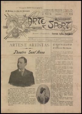 Arte e sport [jornal], a. 1, n. 3. São Paulo-SP, 21 nov. 1903.