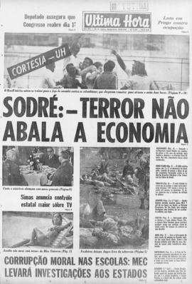 Última Hora [jornal]. Rio de Janeiro-RJ, 20 ago. 1969 [ed. matutina].