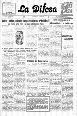 La Difesa [jornal], a. 6, n. 322. São Paulo-SP, 24 ago. 1930.
