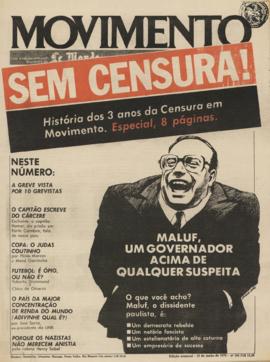Movimento [jornal], [s/n]. São Paulo-SP, 12 jun. 1978.