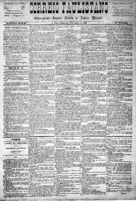 Correio paulistano [jornal], [s/n]. São Paulo-SP, 01 jun. 1884.