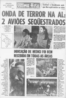 Última Hora [jornal]. Rio de Janeiro-RJ, 09 out. 1969 [ed. vespertina].