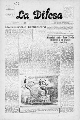 La Difesa [jornal], a. 5, n. 230. São Paulo-SP, 16 dez. 1928.