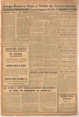 Última Hora [jornal]. Rio de Janeiro-RJ, 03 jun. 1963 [ed. regular].
