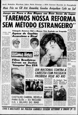 Última Hora [jornal]. Rio de Janeiro-RJ, 07 ago. 1963 [ed. vespertina].