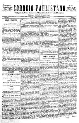 Correio paulistano [jornal], [s/n]. São Paulo-SP, 12 jan. 1881.