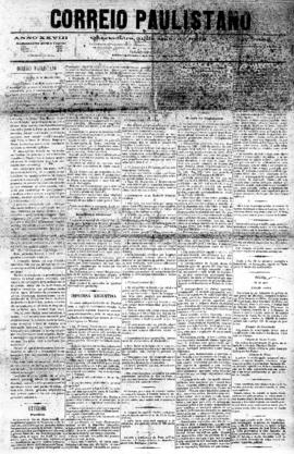 Correio paulistano [jornal], [s/n]. São Paulo-SP, 31 mai. 1882.