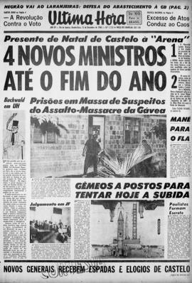 Última Hora [jornal]. Rio de Janeiro-RJ, 15 dez. 1965 [ed. matutina].