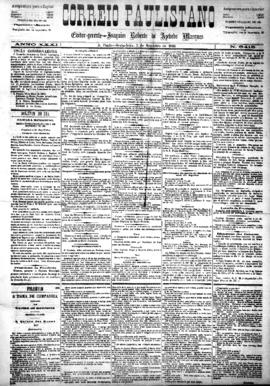 Correio paulistano [jornal], [s/n]. São Paulo-SP, 05 set. 1884.