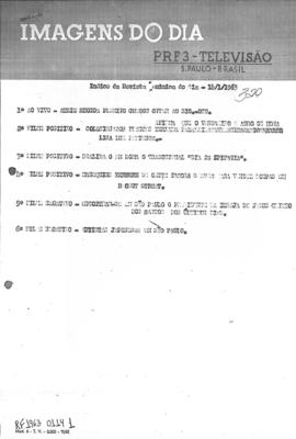 TV Tupi [emissora]. Revista Feminina [programa]. Roteiro [televisivo], 14 jan. 1963.