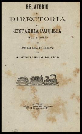 Relatório…, [nº 012], 1º sem. 1875. Criador(a): Companhia Paulista de Estradas de Ferro. São Paul...