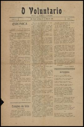 O Voluntario [jornal], a. 1, n. 5. São Paulo-SP, 21 mar. 1906.