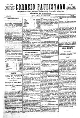 Correio paulistano [jornal], [s/n]. São Paulo-SP, 13 jan. 1881.