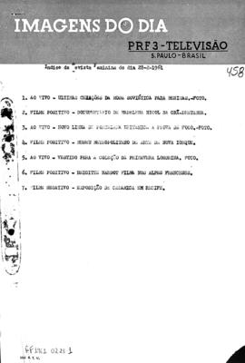 TV Tupi [emissora]. Revista Feminina [programa]. Roteiro [televisivo], 28 fev. 1961.