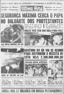 Última Hora [jornal]. Rio de Janeiro-RJ, 10 jun. 1969 [ed. vespertina].