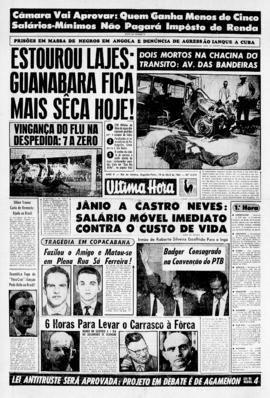 Última Hora [jornal]. Rio de Janeiro-RJ, 10 abr. 1961 [ed. vespertina].