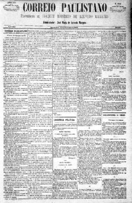 Correio paulistano [jornal], [s/n]. São Paulo-SP, 12 dez. 1878.