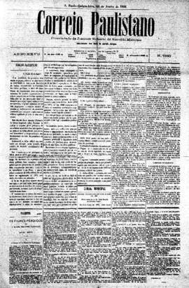 Correio paulistano [jornal], [s/n]. São Paulo-SP, 16 jun. 1881.