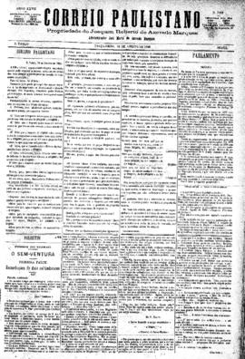 Correio paulistano [jornal], [s/n]. São Paulo-SP, 10 ago. 1880.