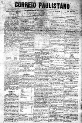 Correio paulistano [jornal], [s/n]. São Paulo-SP, 09 fev. 1882.