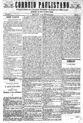 Correio paulistano [jornal], [s/n]. São Paulo-SP, 24 set. 1880.