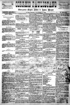 Correio paulistano [jornal], [s/n]. São Paulo-SP, 01 nov. 1885.