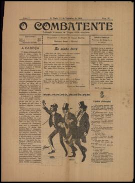 O Combatente [jornal], a. 1, n. 30. São Paulo-SP, 17 dez. 1903.