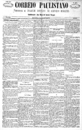 Correio paulistano [jornal], [s/n]. São Paulo-SP, 11 dez. 1878.