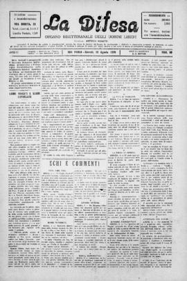 La Difesa [jornal], a. 3, n. 90. São Paulo-SP, 12 ago. 1926.