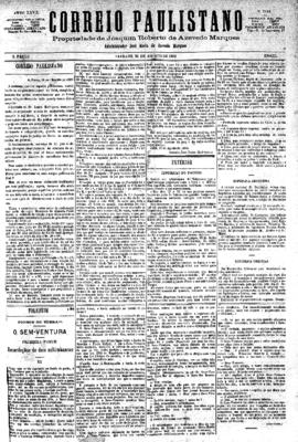 Correio paulistano [jornal], [s/n]. São Paulo-SP, 21 ago. 1880.