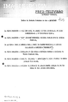 TV Tupi [emissora]. Revista Feminina [programa]. Roteiro [televisivo], 29 abr. 1963.